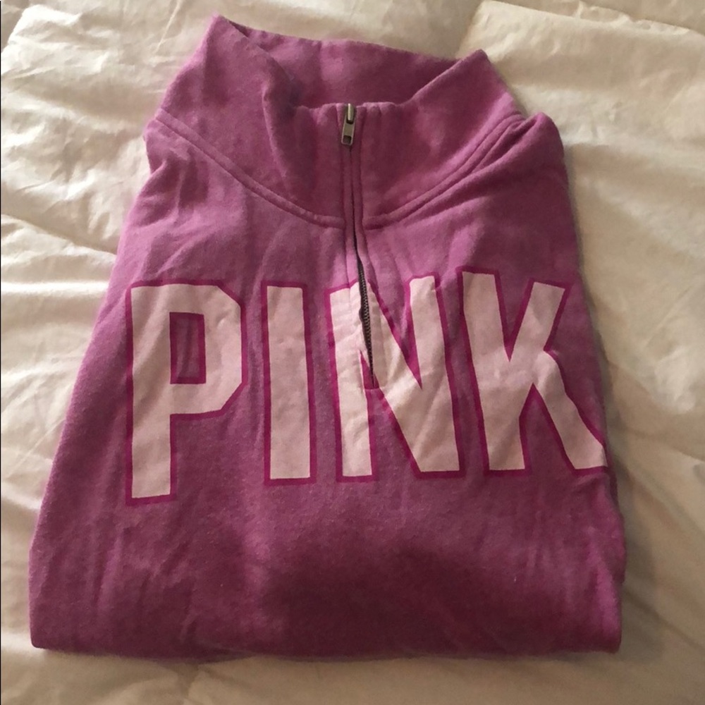 PINK quarter zip sweatshirt